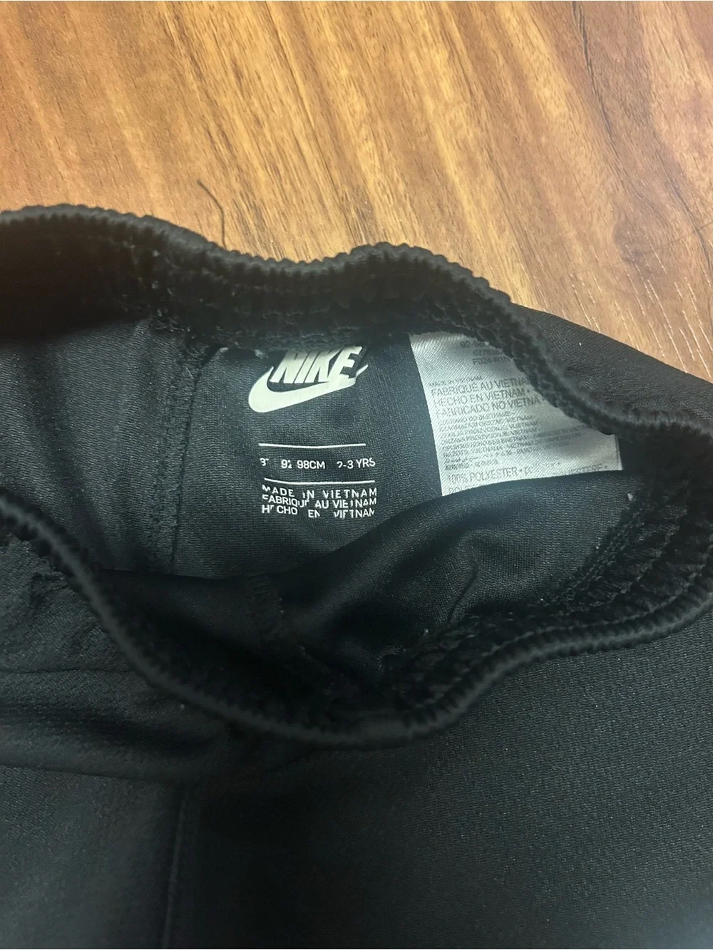 Nike Kids' Athletic Shorts - Black and Blue swoop athletic 2/3 years